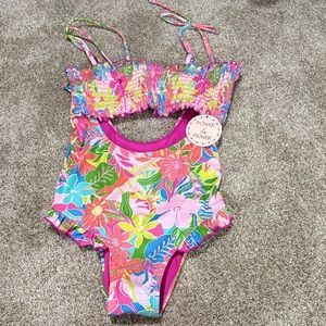Vibrant Floral Women's One Piece Swimsuit